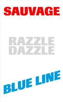 Razzle Dazzle Blue Line